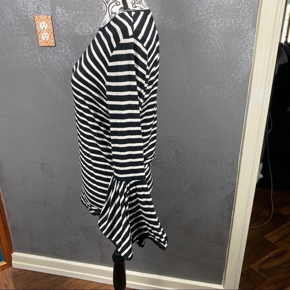 Stella & Dot Maette Avery striped Bell Sleeve Top - Picture 9 of 11